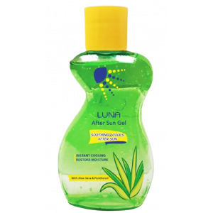 LUNA AFTER SUN GEL — SOOTHING & COOLING WITH ALOE VERA & PANTHENOL 210 GM